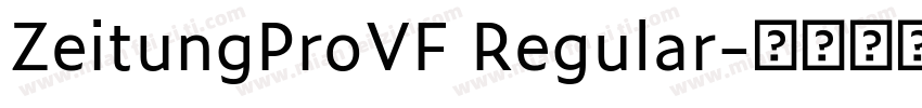 ZeitungProVF Regular字体转换